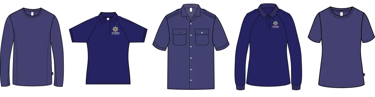 Notts FRS garments illustration